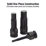 SUNEX TOOLS Sunex 2637 1/4 in. Drive SAE and Metric Impact Socket Set, 20-Piece thumbnail 3