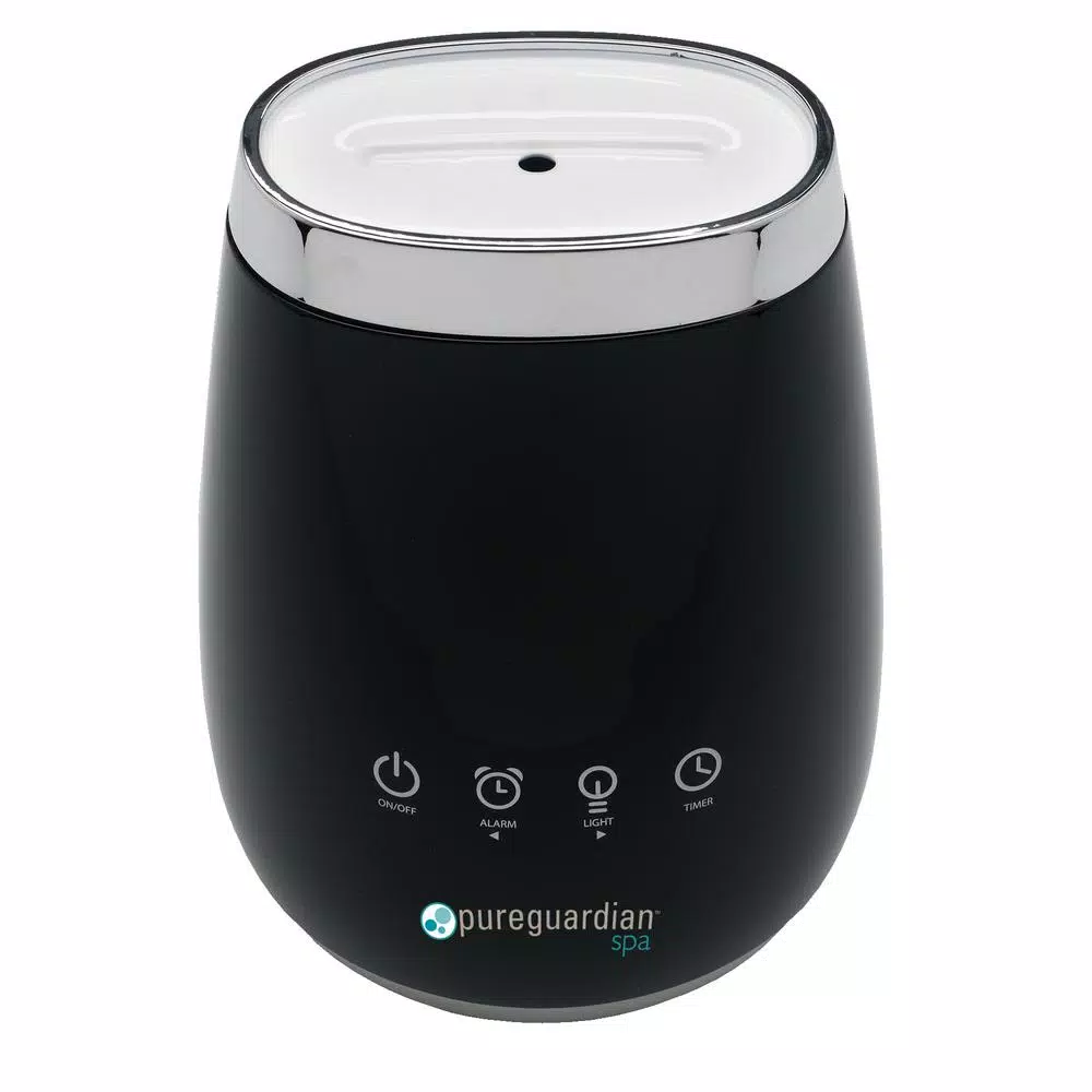PureGuardian Deluxe Ultrasonic Essential Oil Diffuser with Alarm Clock and Night Light