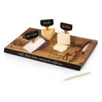 TOSCANA Ratatouille Delio 15 in. Acacia Wood Cheese Board and Tools Set thumbnail 2