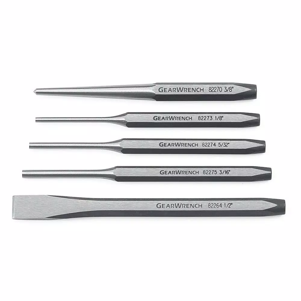 GEARWRENCH 5-Piece Punch and Chisel Set