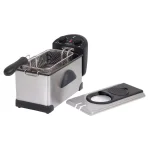 PREMIUM 3.2 Qt. Stainless Steel Deep Fryer with Fry Basket and Clear View Lid, 1500W thumbnail 1