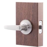 Copper Creek Daley Satin Stainless Steel Privacy Bed and Bath Door Lever, ANSI Grade 3 thumbnail 2
