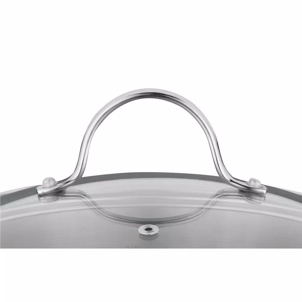 BergHOFF Essentials Comfort 3.3 qt. Round Stainless Steel Casserole Dish with Glass Lid