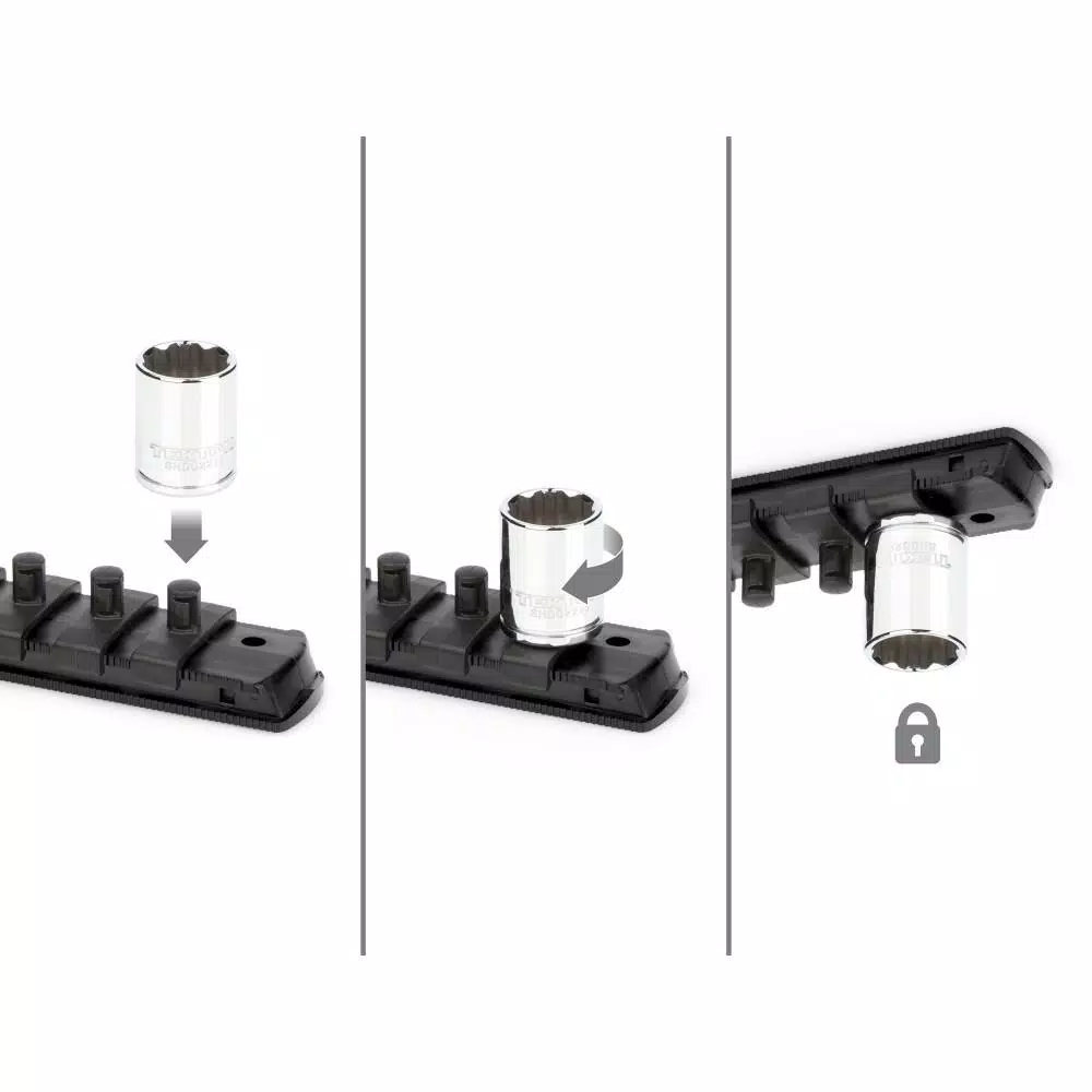 TEKTON 1/4 in. Drive 12-Point Socket Set, 11-Piece SAE