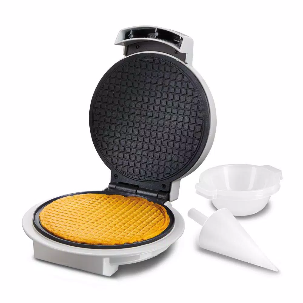 Proctor Silex 800W Waffle Cone and Waffle Bowl Maker, White