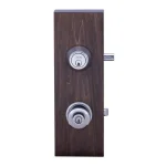 Copper Creek Colonial Polished Stainless Steel Entry Door Knob and Deadbolt Combo Lockset thumbnail 2
