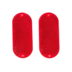 TowSmart Quick Mount Oblong Reflectors (2-Pack) - Weatherproof Acrylic thumbnail 1