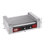 Great Northern Popcorn 24-Hot Dog Commercial Indoor Rotisserie Grill, Stainless Steel thumbnail 3