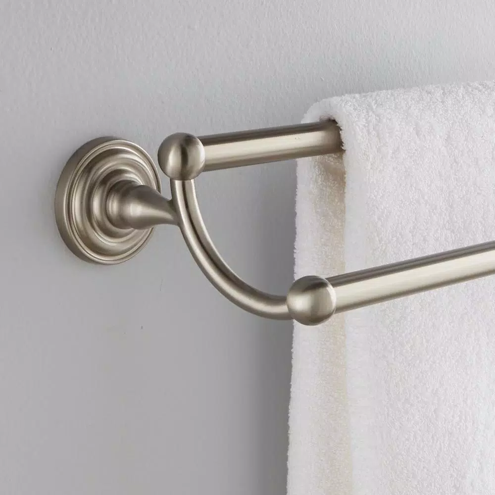 Delta Greenwich 24 in. Double Towel Bar, SpotShield Brushed Nickel