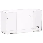 AdirMed Clear Acrylic Single Box Glove Dispenser, Wall Mount thumbnail 1