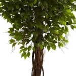 Nearly Natural 7.5 ft. UV Resistant Ficus Tree - Indoor/Outdoor Artificial Plant thumbnail 2