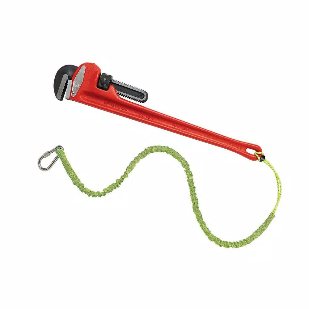 Ergodyne Squids 3101 Tool Lanyard, Stainless Steel Carabiner, Lime, 15 lb. Capacity