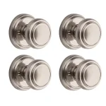 Baldwin Prestige Alcott Satin Nickel Passage Door Knobs, 4-Pack thumbnail 1