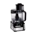 Hamilton Beach Stack and Snap 12-Cup Food Processor, 450-Watt, Stainless Steel thumbnail 1