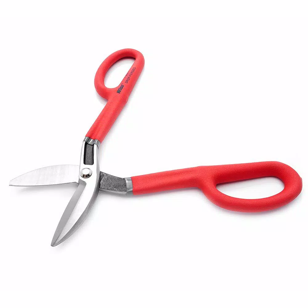 Wiss 12.5 in. Straight-Cut Tin Snips with Cushion Grip