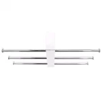 Nameeks Gedy Bridge Wall Mounted Polished Chrome Towel Rack with 3 Adjustable Sliding Bars thumbnail 4