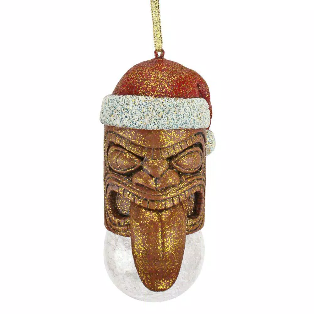 Design Toscano Lono Tiki South Seas Holiday Ornament, 4.5 in.