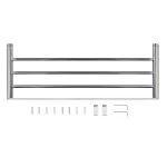MODONA 24 in. Oval Polished Chrome Towel Rack thumbnail 6