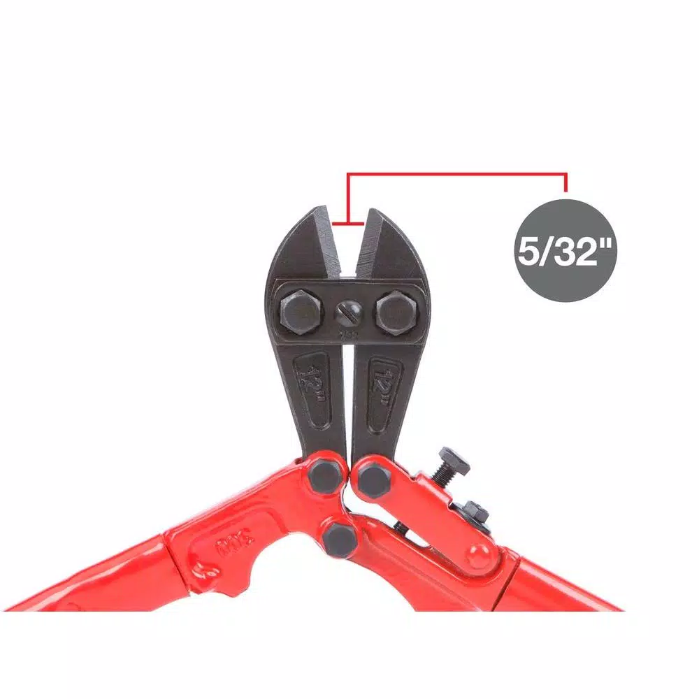 TEKTON 12 in. Bolt Cutter with Compound Action and Hardened Alloy Steel Jaws