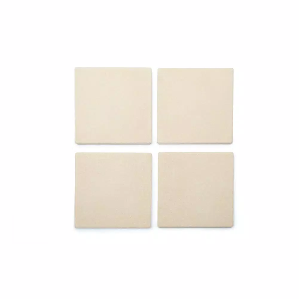 Outset Cordierite Pizza Grill Stone Tiles, Set of 4