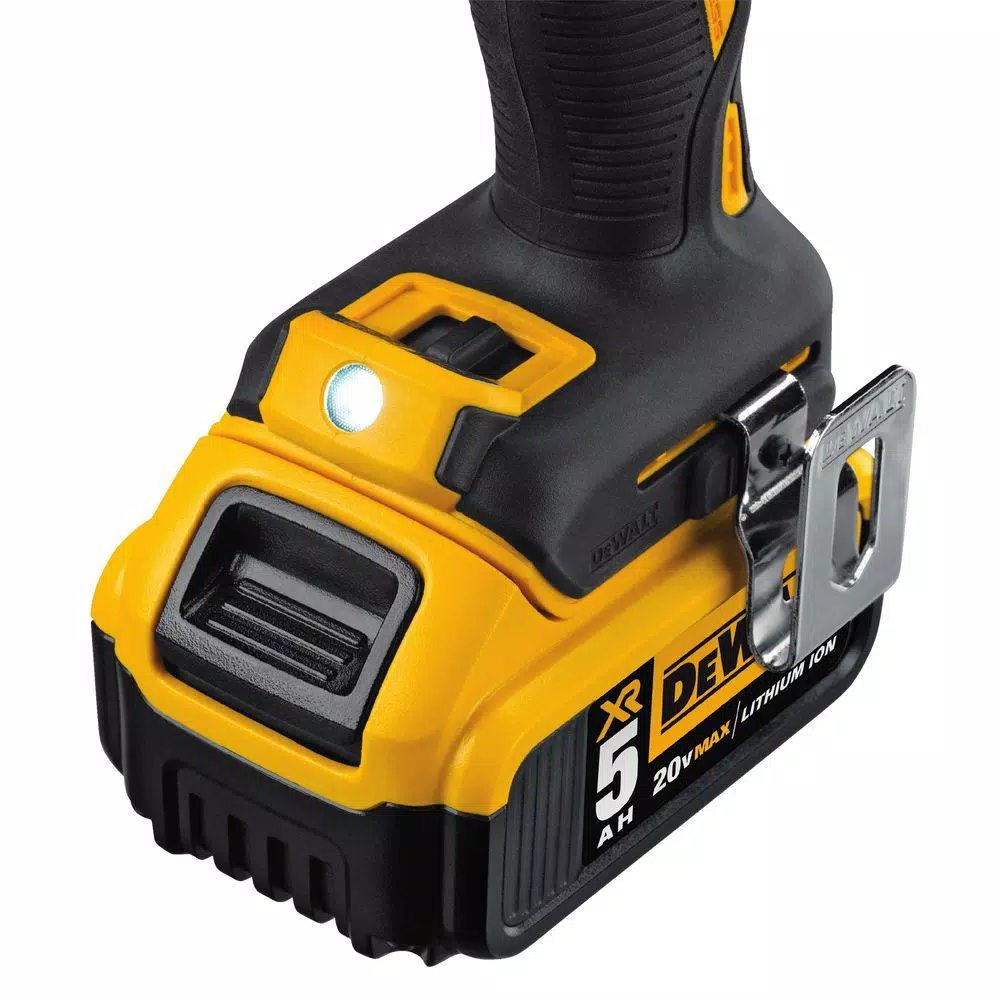 DEWALT 20V MAX XR Brushless 1/2 in. Hammer Drill Kit with (2) 5 Ah Batteries & Charger
