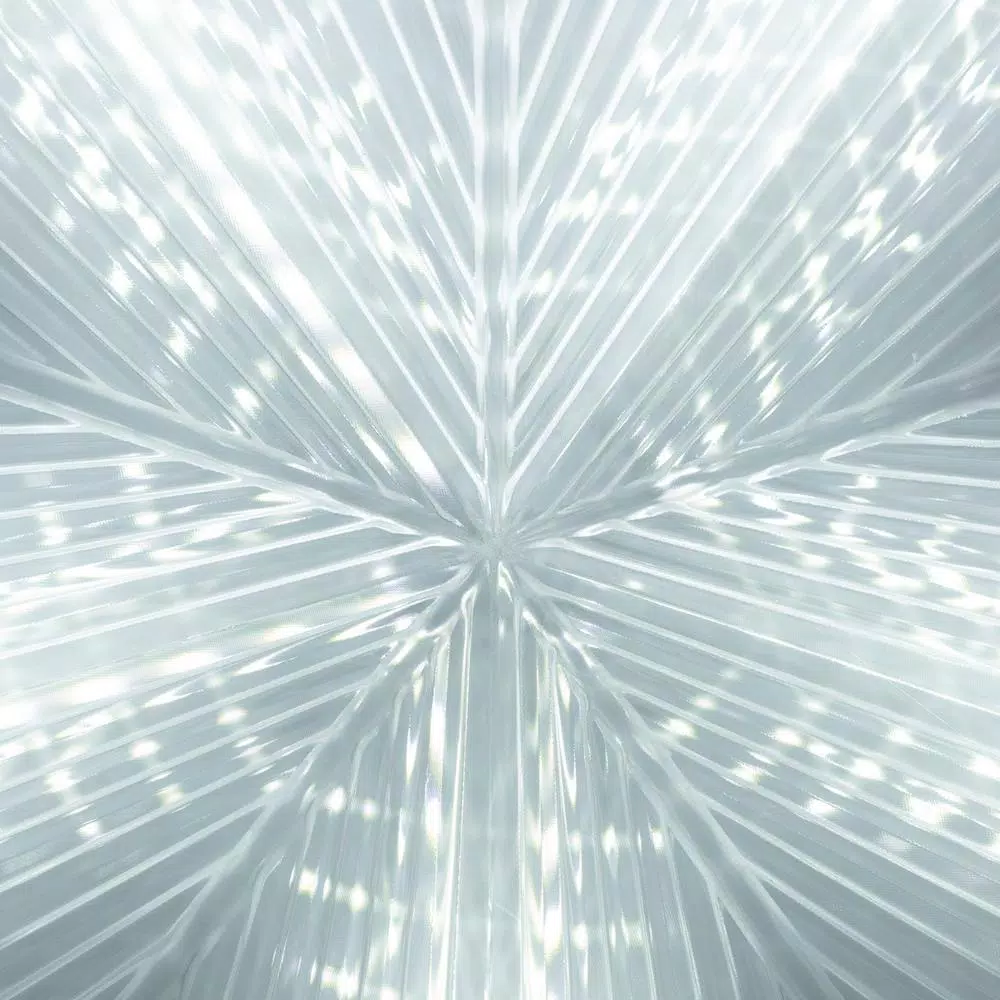 Alpine Corporation 19 in. LED Christmas 3D Hanging Star Ornament, White