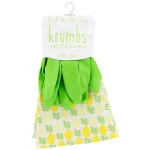 Krumbs Kitchen Rubber Cleaning Gloves, One Size Fits All, Green thumbnail 1