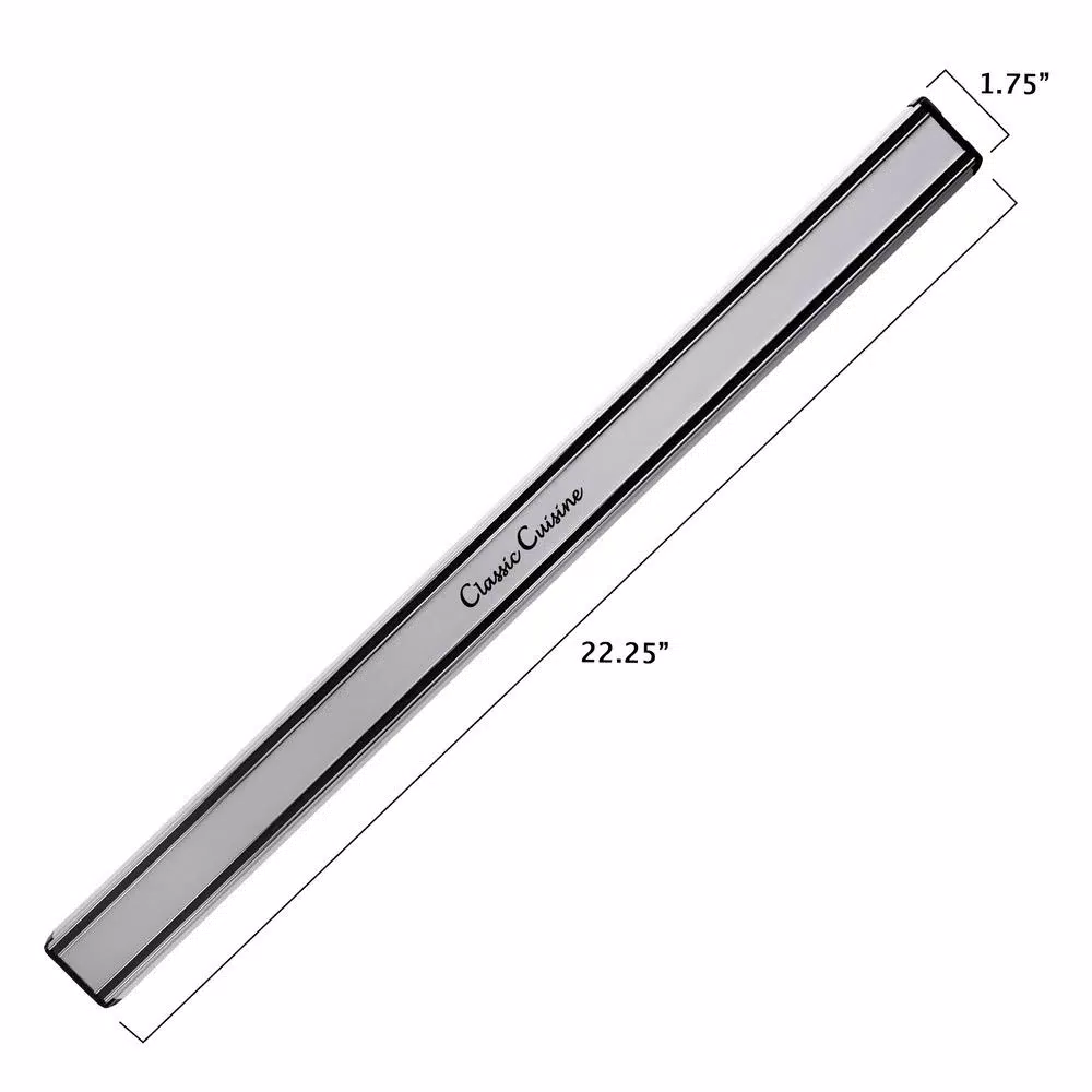 Classic Cuisine 22 in. Silver Magnetic Aluminum Knife Storage Bar