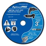 Avanti Pro AvantiPRO 3 in. Metal Cut-Off Disc, 1/16 in. x 3/8 in. Arbor, 5-Pack thumbnail 1