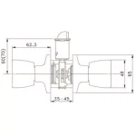 Design House Terrace Polished Brass Keyed Entry Door Knob thumbnail 4