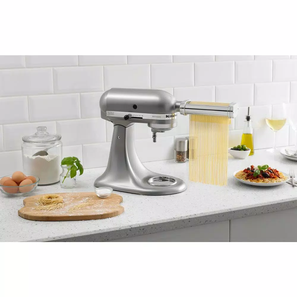 KitchenAid 3-Piece Gray Pasta Roller and Cutter Attachment Set for KitchenAid Stand Mixers