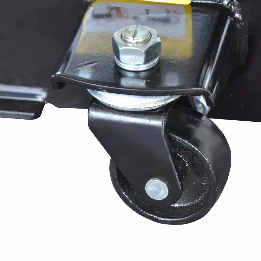 Max Load 3-Ton Low Profile Hydraulic Floor Jack with Quick Pump and Wide Steel Casters