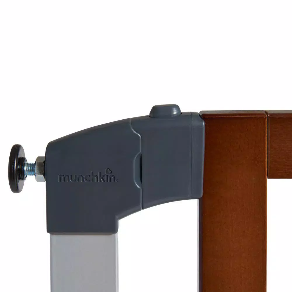 Munchkin Auto Close Modern Baby Gate, 29 in. Tall, Wood and Steel Design