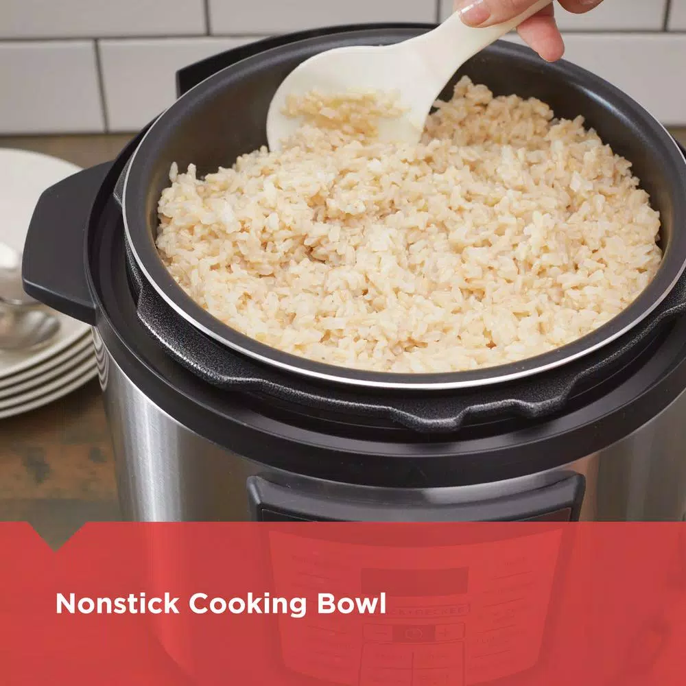 BLACK+DECKER 11-in-1 6 Qt. Stainless Steel Electric Pressure Cooker with Non-Stick Insert
