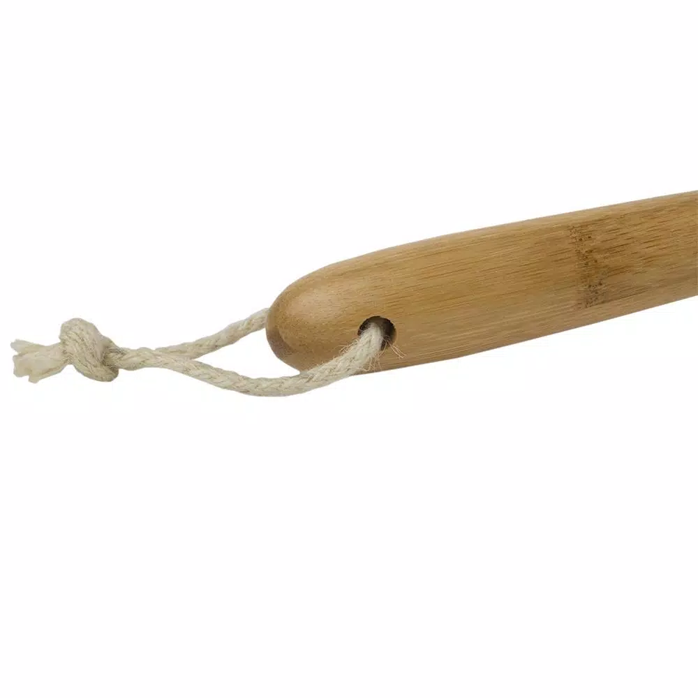 Home Basics 1.75 in. Bamboo Window Squeegee with Rubber Blade and Handle