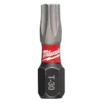 Milwaukee SHOCKWAVE Torx T30 1 in. Impact Duty Steel Screwdriver Bits, 5-Pack thumbnail 3