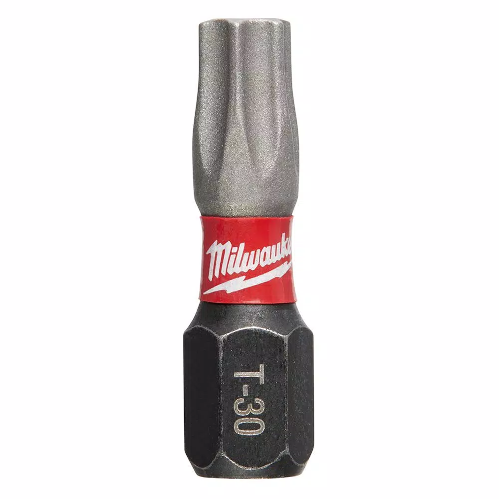 Milwaukee SHOCKWAVE Torx T30 1 in. Impact Duty Steel Screwdriver Bits, 5-Pack