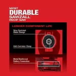 Milwaukee M18 FUEL ONE-KEY Reciprocating Saw Kit with Two 5.0 Ah Batteries and Charger thumbnail 6