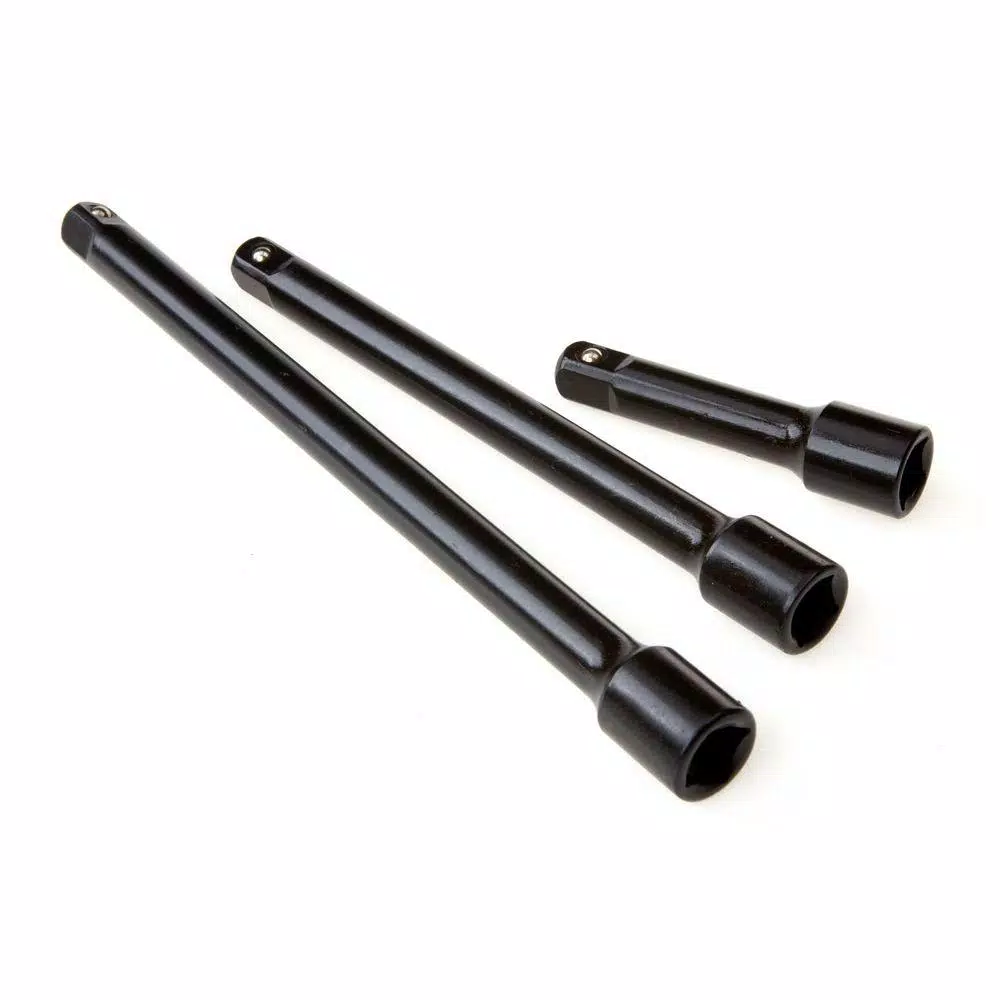 TEKTON 3/8 in. Drive Impact Extension Bar Set, 3-Piece (3, 6, 8 in.)