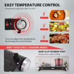 VIVOHOME 1800W 2-Burner Electric Hot Plate, Dual Cast Iron Countertop Cooktop with Stainless Steel Housing thumbnail 3