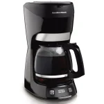 Hamilton Beach 12-Cup Programmable Drip Coffee Maker with Digital Clock, Black thumbnail 4