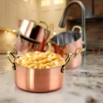 Gibson Home Rembrandt 0.5 qt. Round Stainless Steel Mini Dutch Oven in Copper, 6-Pack thumbnail 4