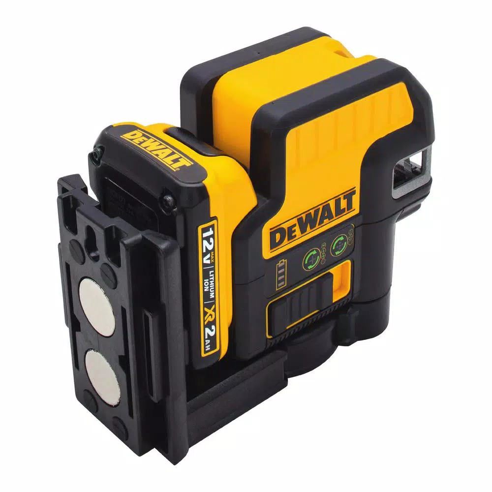 DEWALT 12V MAX Green Self-Leveling 5-Spot & Cross Line Laser Kit with 2Ah Battery, Charger & TSTAK Case