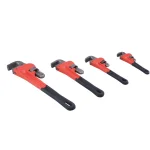 Steel Core Heavy-Duty Adjustable Pipe Wrench Set, 4-Piece thumbnail 1