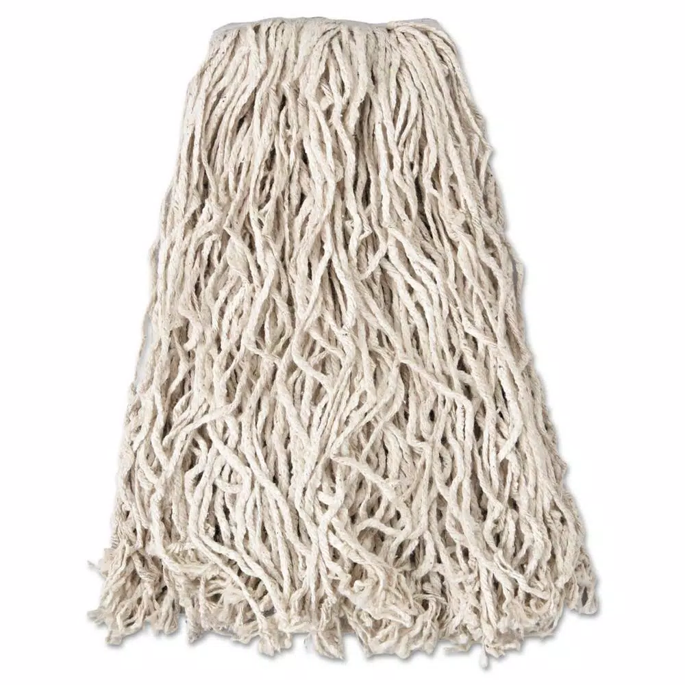 Rubbermaid Commercial Products Rubbermaid Commercial Value-Pro 20 oz. Cut-End Cotton Wet Mop Head, White (12/Carton)