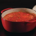 Lodge 7.5 Qt. Round Enameled Cast Iron Dutch Oven with Lid, Red thumbnail 2