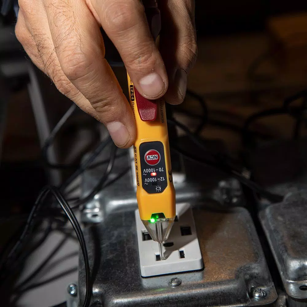 Klein Tools Dual Range Non-Contact Voltage Tester and 11-in-1 Multi-Bit Screwdriver Tool Set