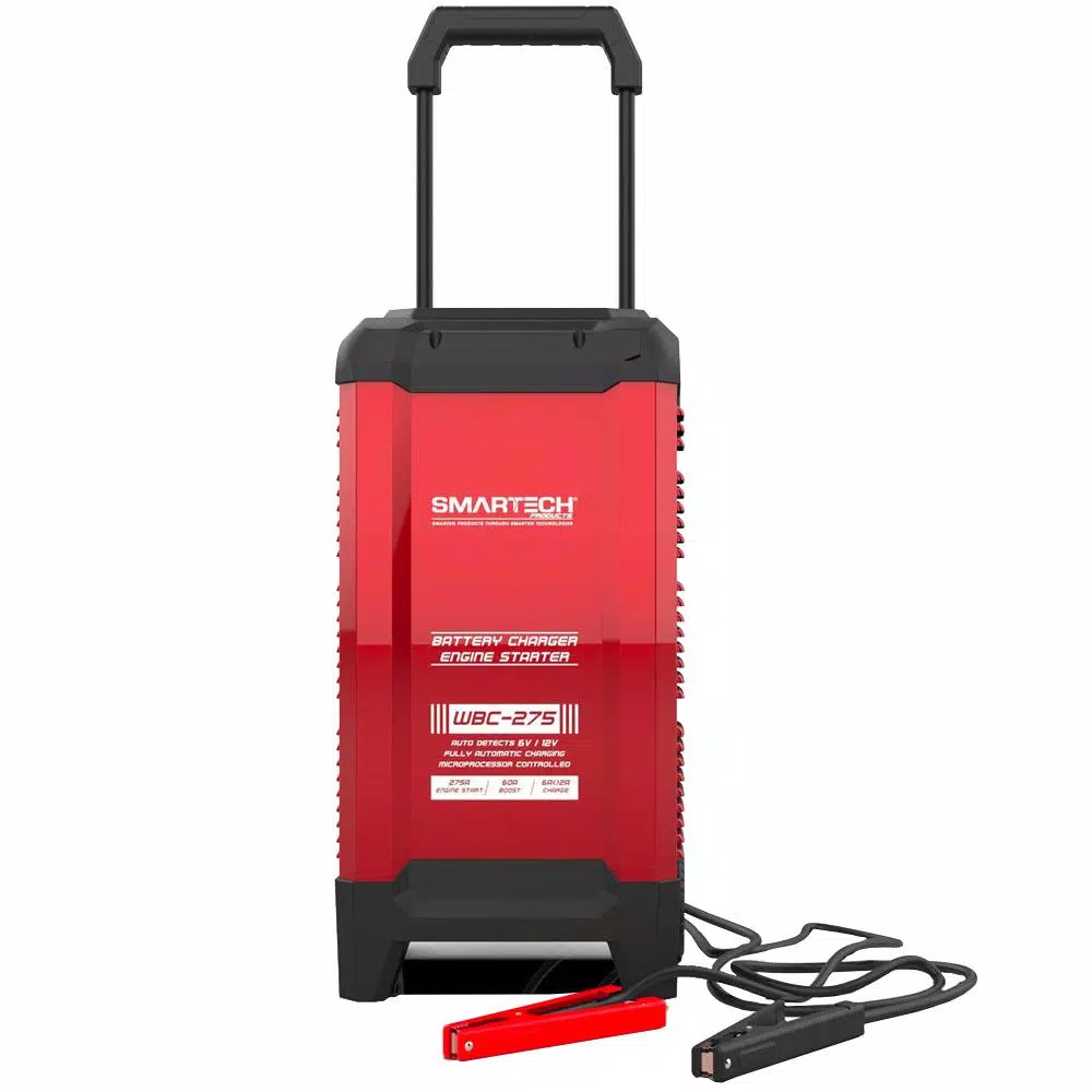 Smartech Products WBC-275 6V/12V Automotive Battery Charger, Maintainer & 275A Engine Start Jump Starter