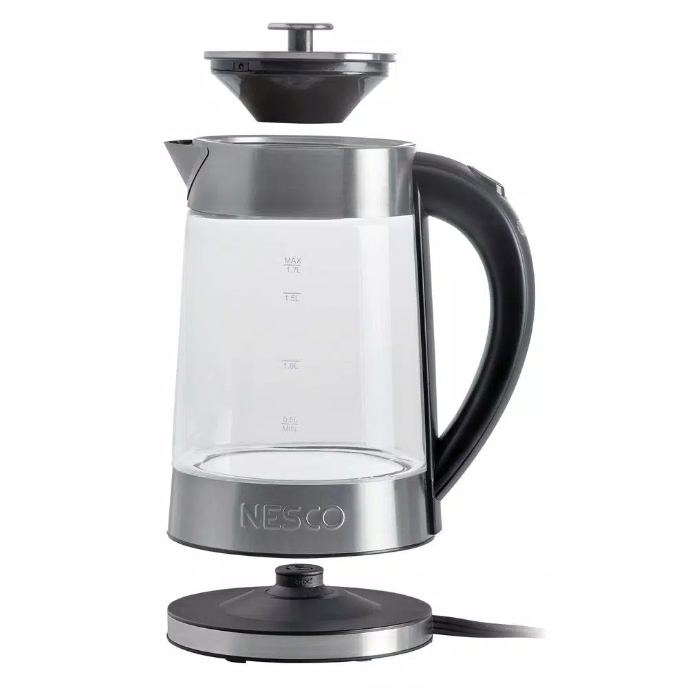 Nesco 1.8 Qt. Stainless Steel Electric Water Kettle, 1500W, Silver