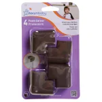 Dreambaby Foam Corner Protectors, Brown (4-Pack) - Furniture Edge Guards thumbnail 3